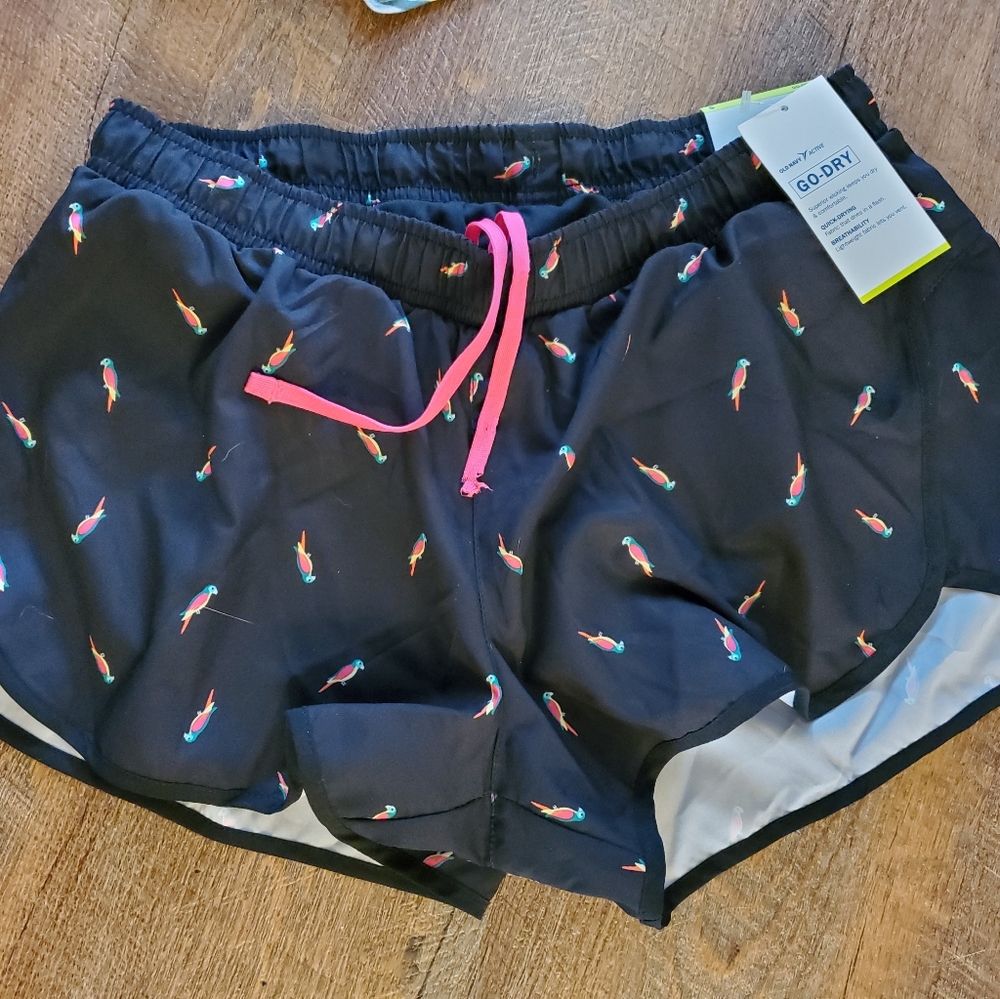 Old Navy Active Running Shorts Parrots